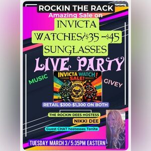 JOIN ME 4 INVICTA WATCHES $35-$45 / BEAUTIFUL SUNGLASSES/MUSIC/FUN/GIVEYS